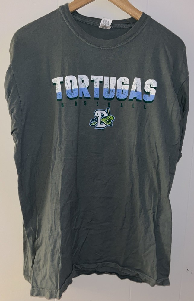 Tortugas Minor League Baseball Green T-Shirt Size Large