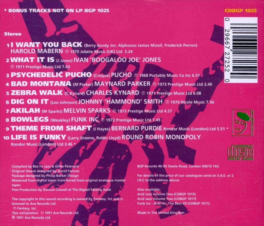 Various Artists Acid Jazz, Vol. 3 New Cd
