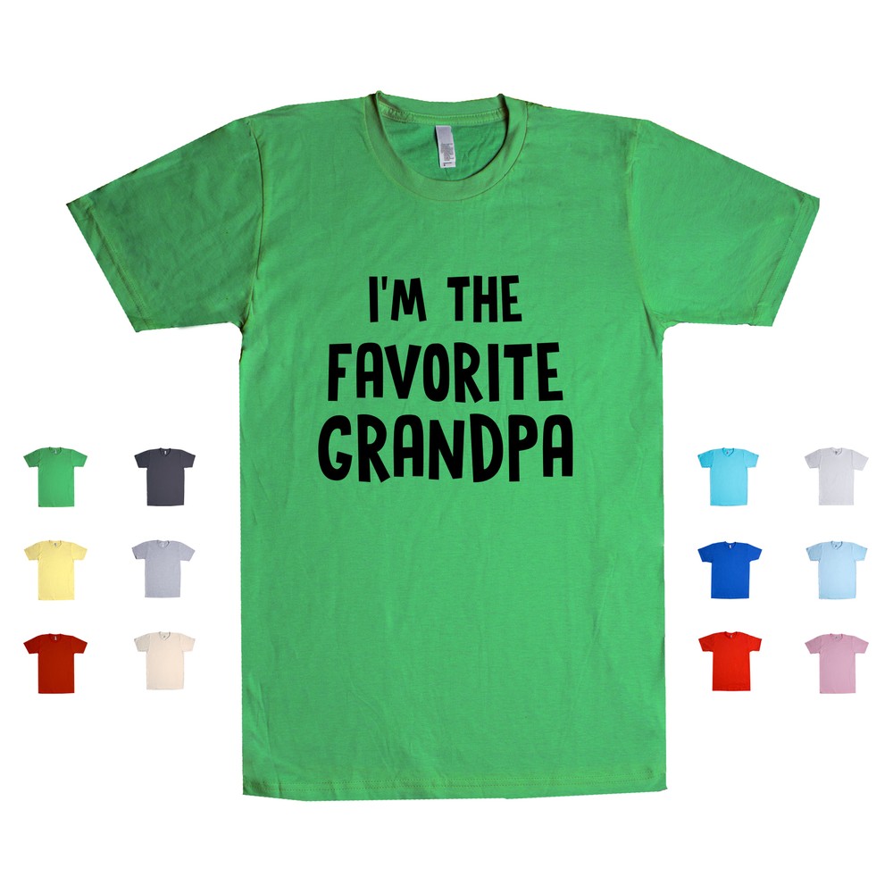 I'm The Favorite Grandpa grandfather parenting abuelo pops Unisex T Shirt-image