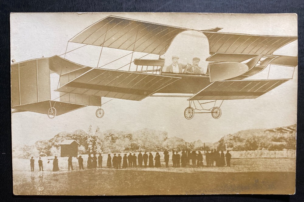 Mint France Real Picture Postcard Early Aviation Biplane
