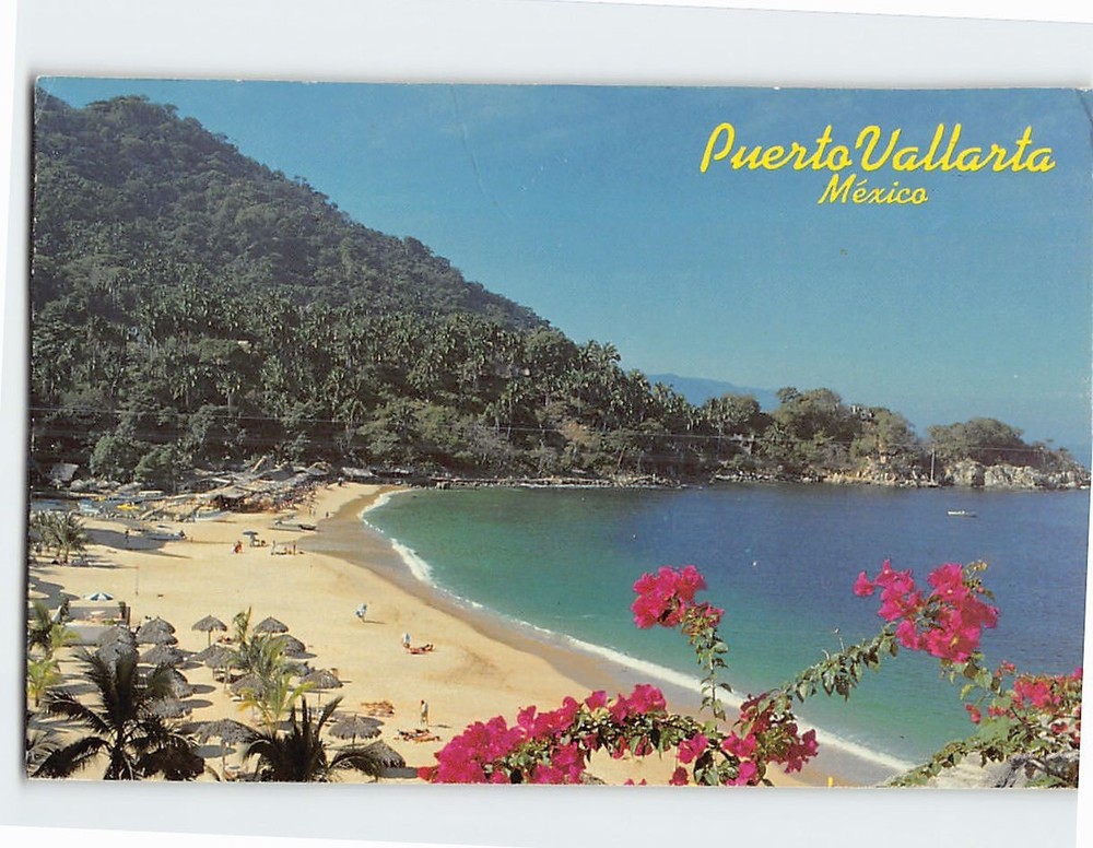 Postcard Mismaloya Beach Puerto Vallarta Jalisco Mexico