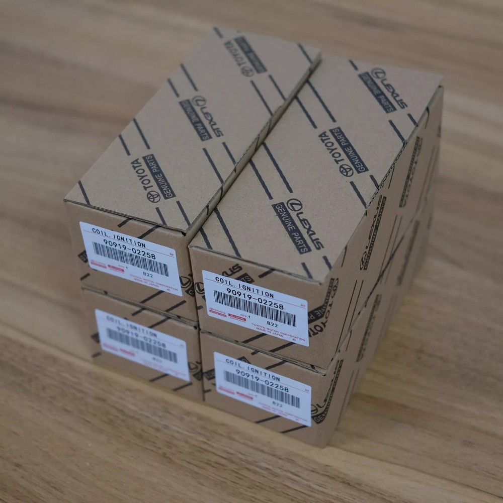 4Pcs Denso 90919-02258 Ignition Coils 673-1310 Compatible with Corolla 1.8L Engine