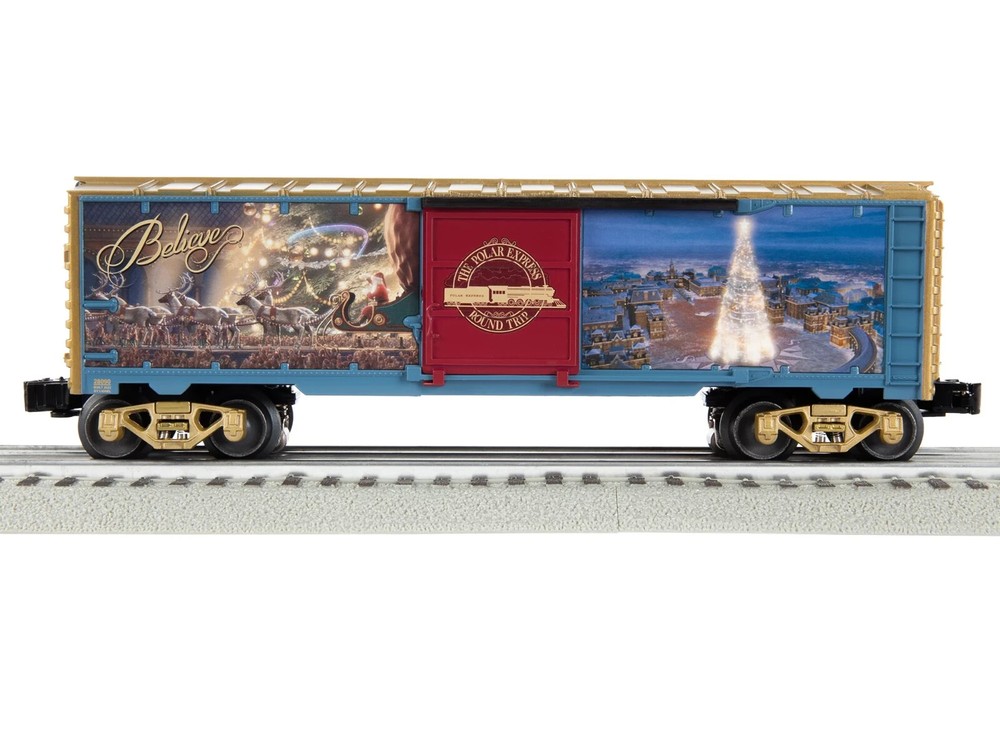LIONEL POLAR EXPRESS ILLUMINATED BOXCAR O GAUGE TRAIN 2228090 NEW