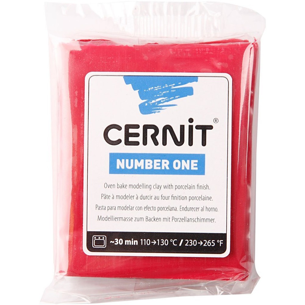 Cernit 1-Piece Clay CERNIT N1 56 G CARMINE, Carmine Red
