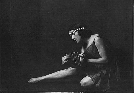 Photo:Miss Helen A Brennan 1923 Woman Playing Accordion Portrait