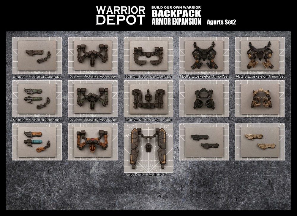 Acid Rain World Armor Expansion Agurts - 1/18 3.75