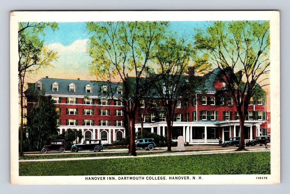 Hanover NH-New Hampshire, Hanover Inn, Dartmouth College, Vintage Postcard