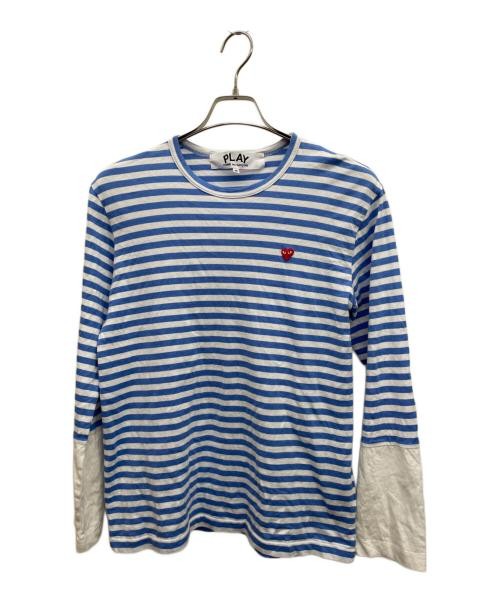 PLAY COMME des GARCONS                    Long sleeve cut and sew White x Light