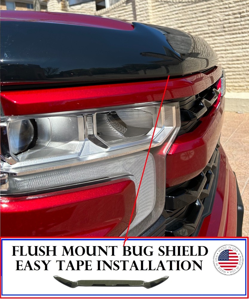 Bug Shield Hood Protector Tape On SMOKED Deflector FOR Toyota 4Runner 2010-2023