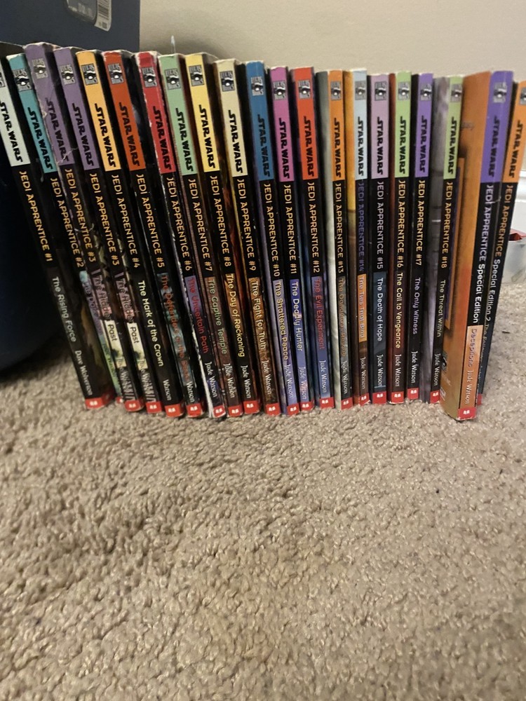 Star Wars Jedi Apprentice Complete Set 1-20 Paperback Book Lot of 20 Jude Watson