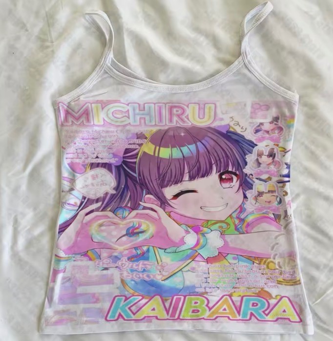 y2k womens vintage clothing. Trendy Kawaii colorful design