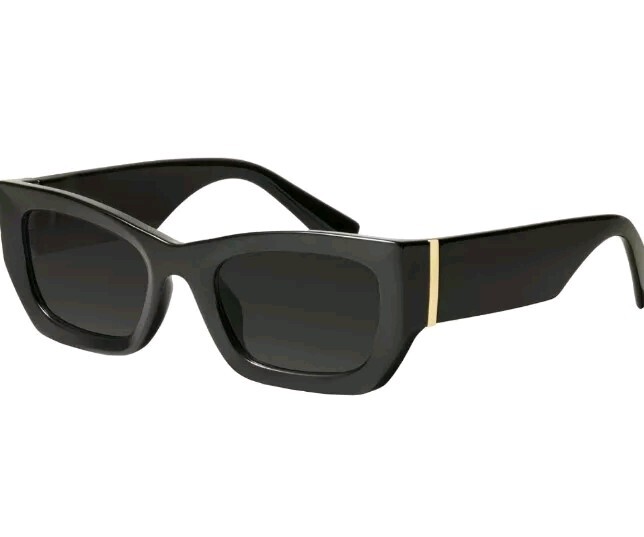 mosanana Retro Cat Eye Chunky Polarized Sunglasses for Women with Narrow Fit...