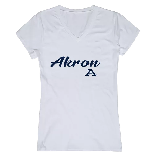 UA Zips NCAA Script Tee for Women - University of Akron Fan Apparel