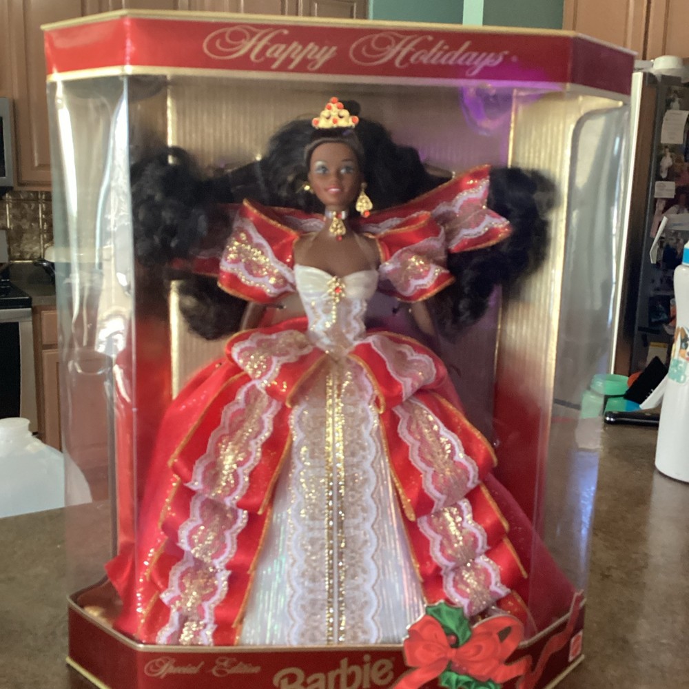 Happy Holidays 1997 Special Edition Barbie, African-American 10th Anniversary