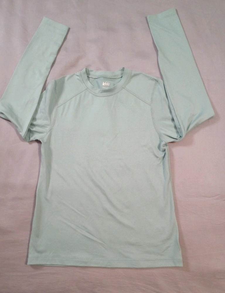 Rei Co-op Shirt Kids Medium 10-12 Years Green Long Sleeve