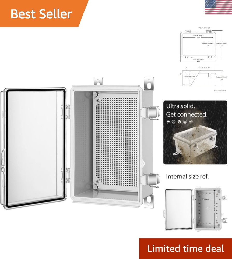 Heavy-Duty Weatherproof Junction Box with Lockable Design for Safe Installations