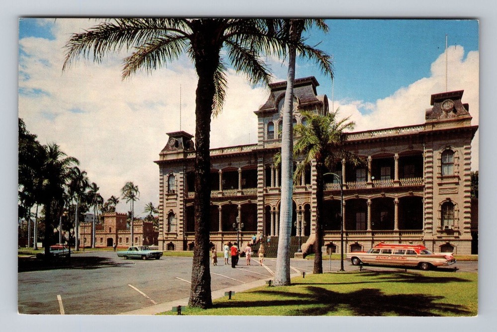 Honolulu HI-Hawaii Iolani Palace Royal Palace Vintage Postcard Post