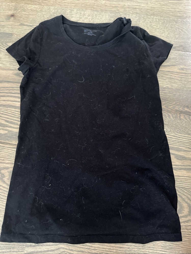 NOBO no boundaries womens short sleeve black t shirt juniors size Medium (7-9)