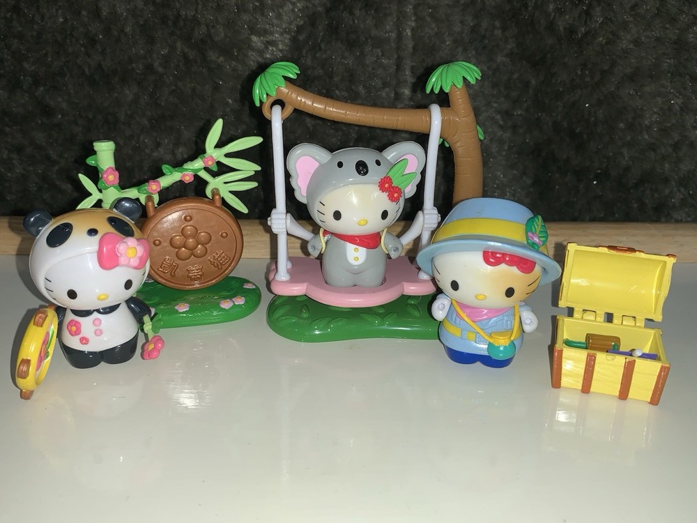 Vintage Bandai Sanrio Hello Kitty Dream World Happy Forrest Play Set