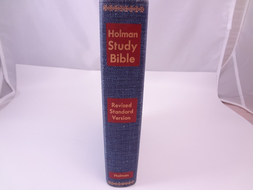 1962 Holman RSV Study Bible with Jean Cover Maps Verse Reference Jewel Edition