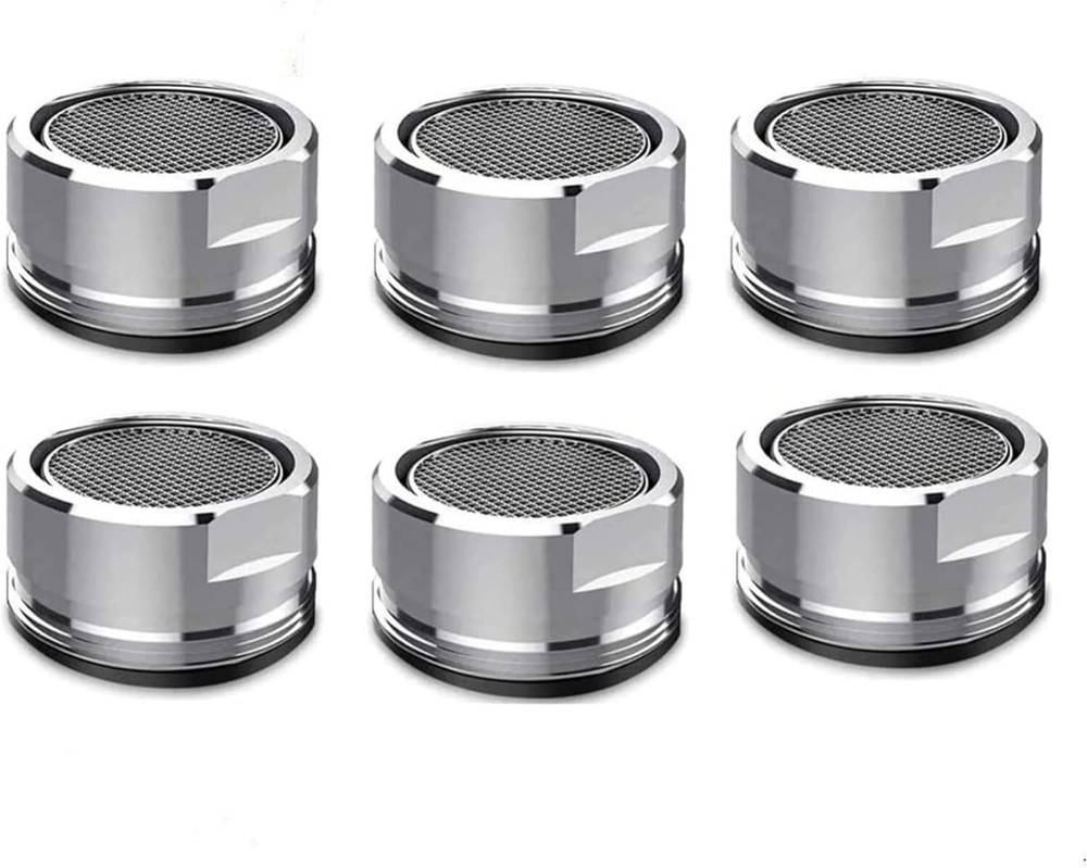 6 Pack Faucet Aerator 2.2 GPM Bathroom Sink Aerator Regular Standard Replacement