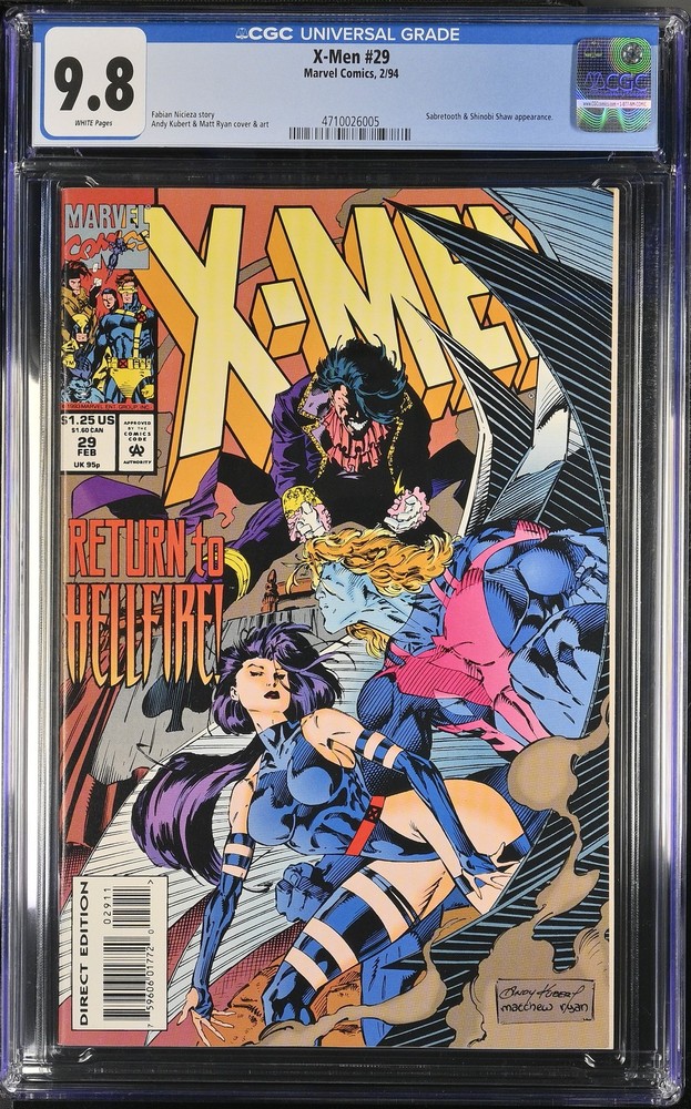 X-Men 29 CGC 9.8 Kubert Cover