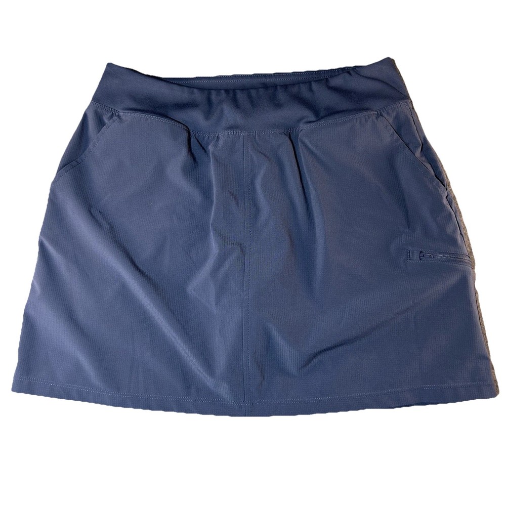 Orvis Athletic Skort Womens Medium Blue Pull On Stretch Pockets Lined