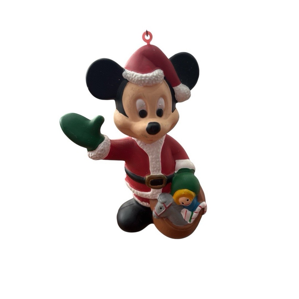 The Walt Disney Co. Mickey Mouse As Santa Christmas Ornament
