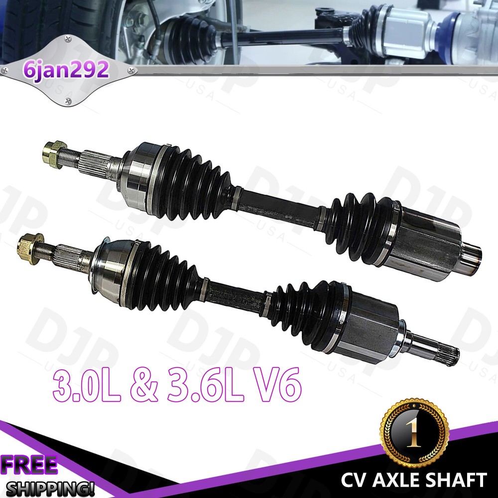 Chevy Equinox GMC Terrain Front CV Axle Pair 3L 3.6L 2010-2017