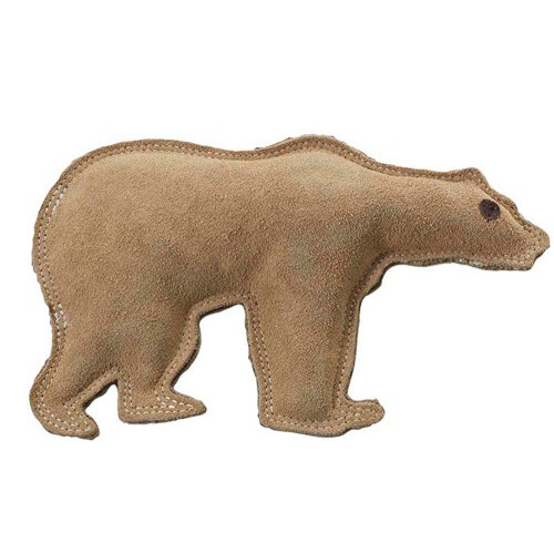 Dura-Fused Leather Dog Toy Bear Brown; 1 Each/Large