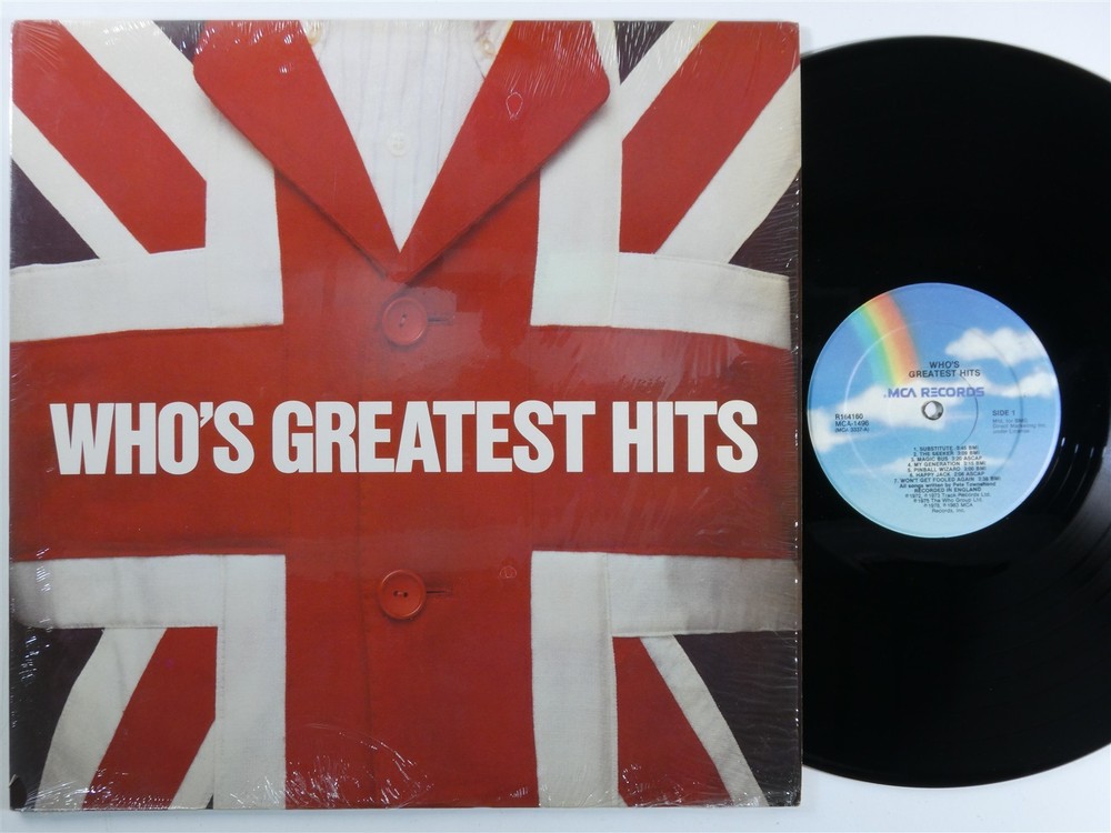 WHO Greatest Hits MCA LP VG+ club edition SHRINK f