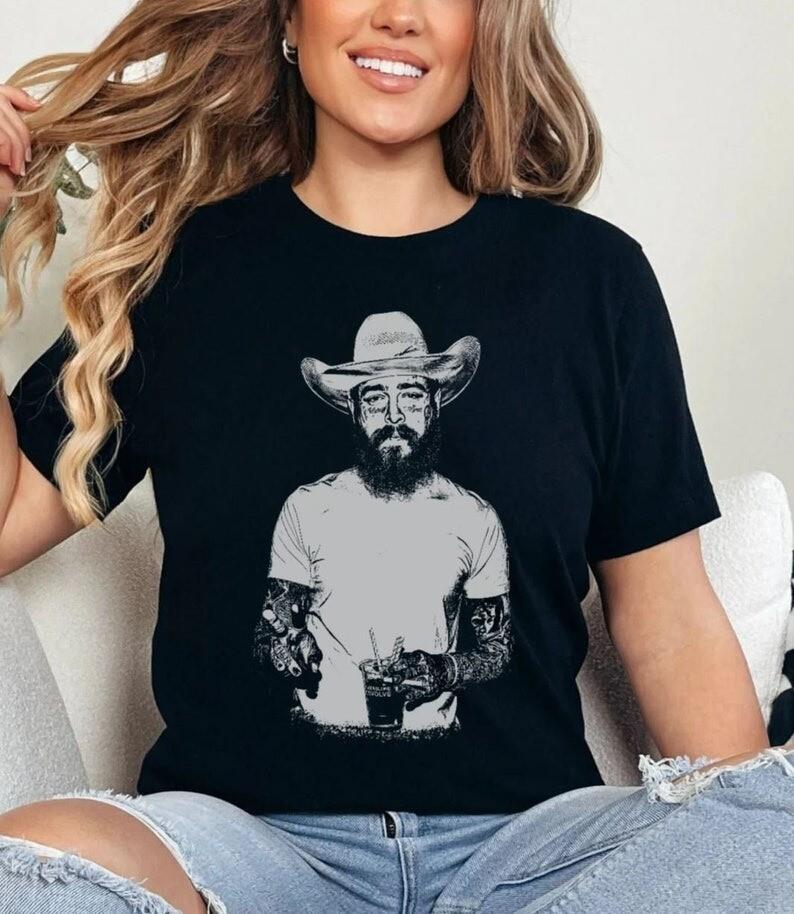 Post Malone Shirt  Cowboy Post Shirt  Country Shirt  Western Graphic Tee
