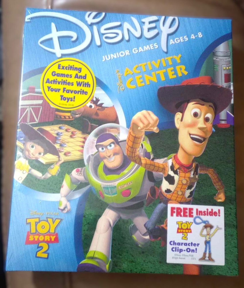 Toy Story 2 Activity Center (Windows/Mac, 1999) Vintage Big Box PC game SEALED