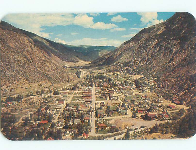 Unused Pre-1980 AERIAL VIEW OF TOWN Georgetown Colorado CO : clearance n2097