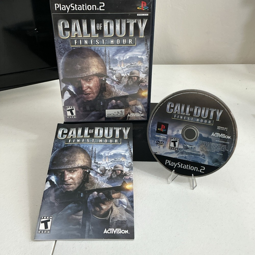 Call of Duty: Finest Hour (PlayStation 2, 2004) Complete Tested Working