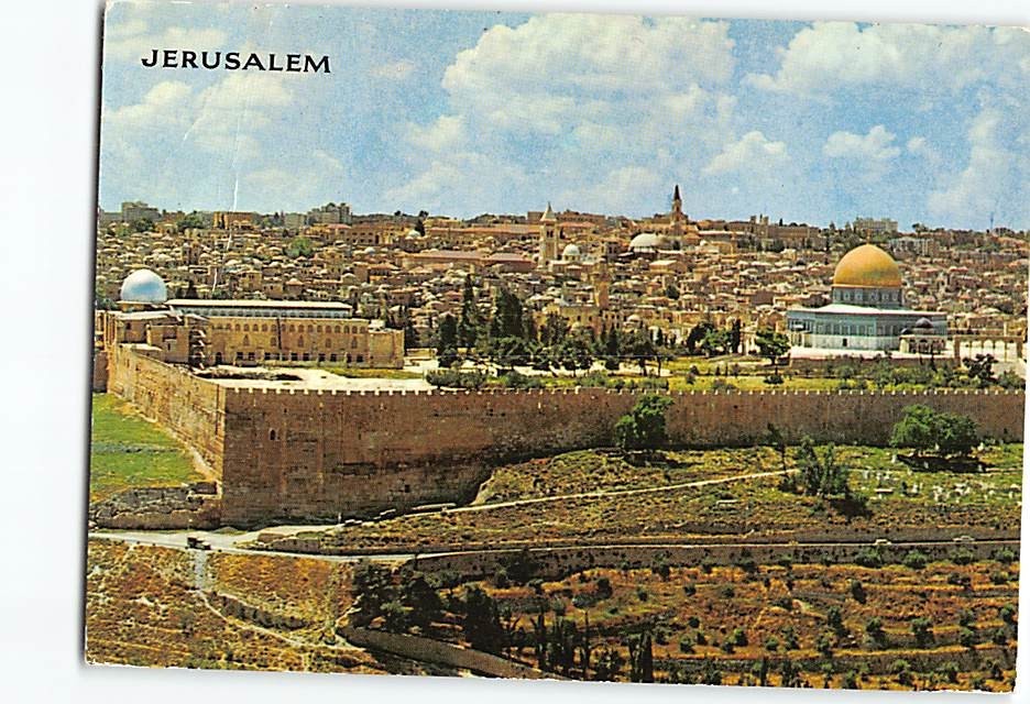 Postcard Jerusalem Seen From Mt. Of Olives Jerusalem Israel