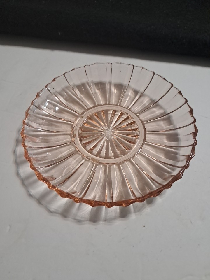 Queen Mary Anchor Hocking 4” Pink Berry Bowl set Depression Glass 1 piece