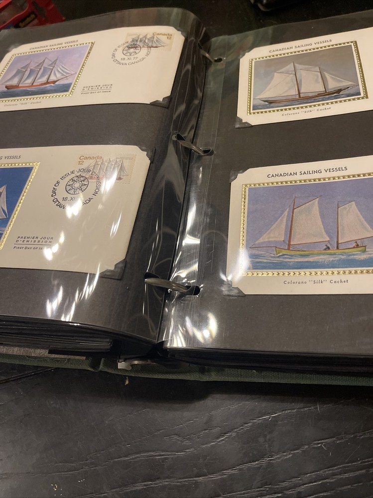 Large Collection Of Canadian First Day Covers In Binder In Mint Condition