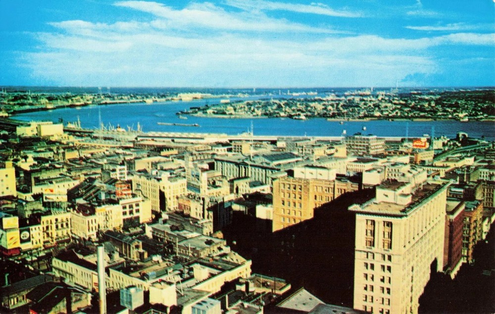 Aerial View of Downtown New Orleans Louisiana LA - Postcard