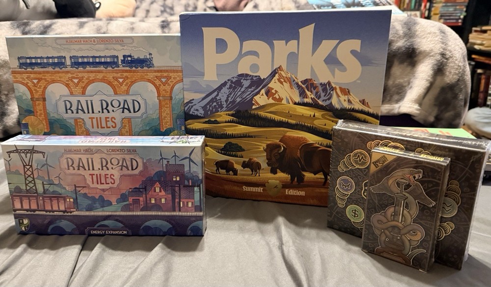 Board Game Lot Railroad Tiles, Parks