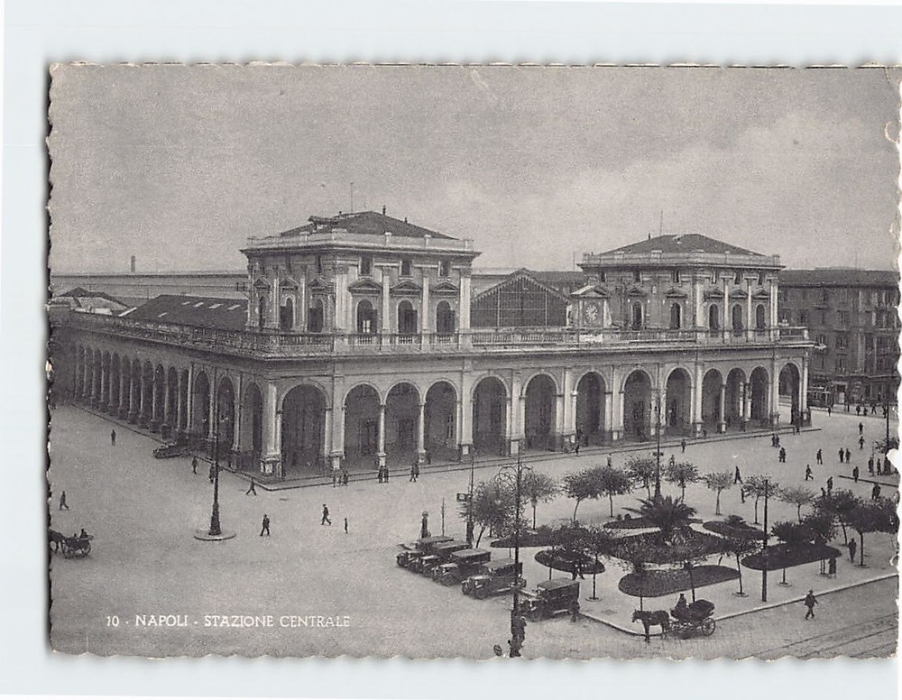 Postcard Stazione Centrale Naples Italy