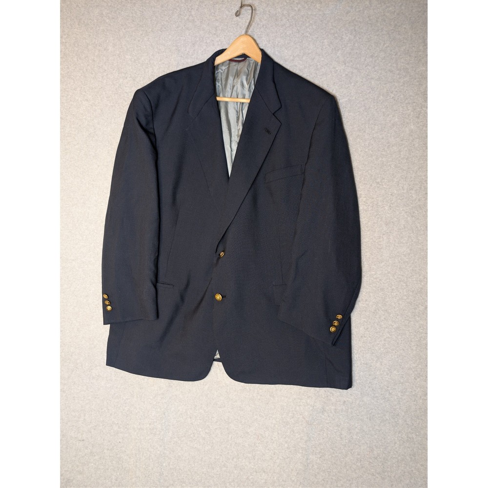 Vintage Jack Nicklaus Tournament Series Navy Blue Blazer Mens 52L Gold Buttons