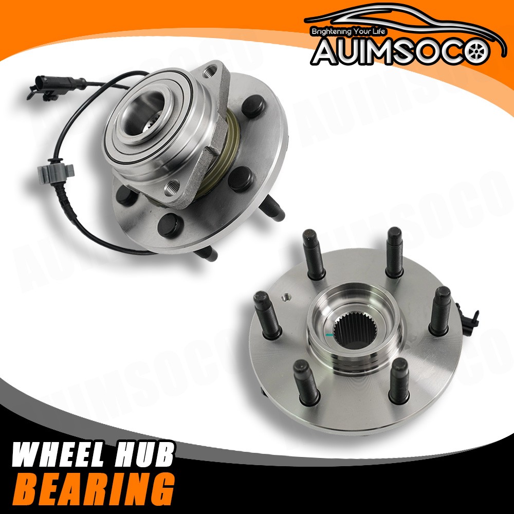 6Lug 4WD Front Wheel Bearings Hub for Chevy Silverado 1500 GMC Sierra 1500 Yukon