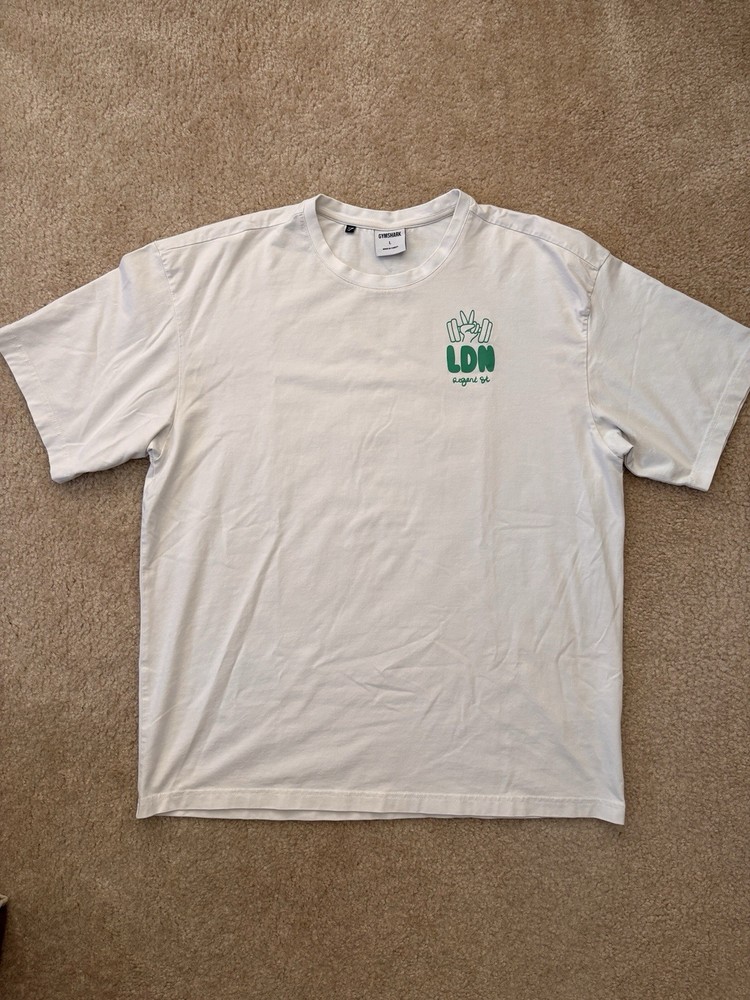 Gymshark Men's L Oversized Fit London Logo Graphic T-Shirt