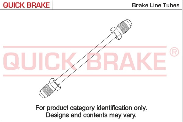 QB metal brake hose for OPEL ASTRA F, ASTRA F CLASSIC, ASTRA F/FAMILY