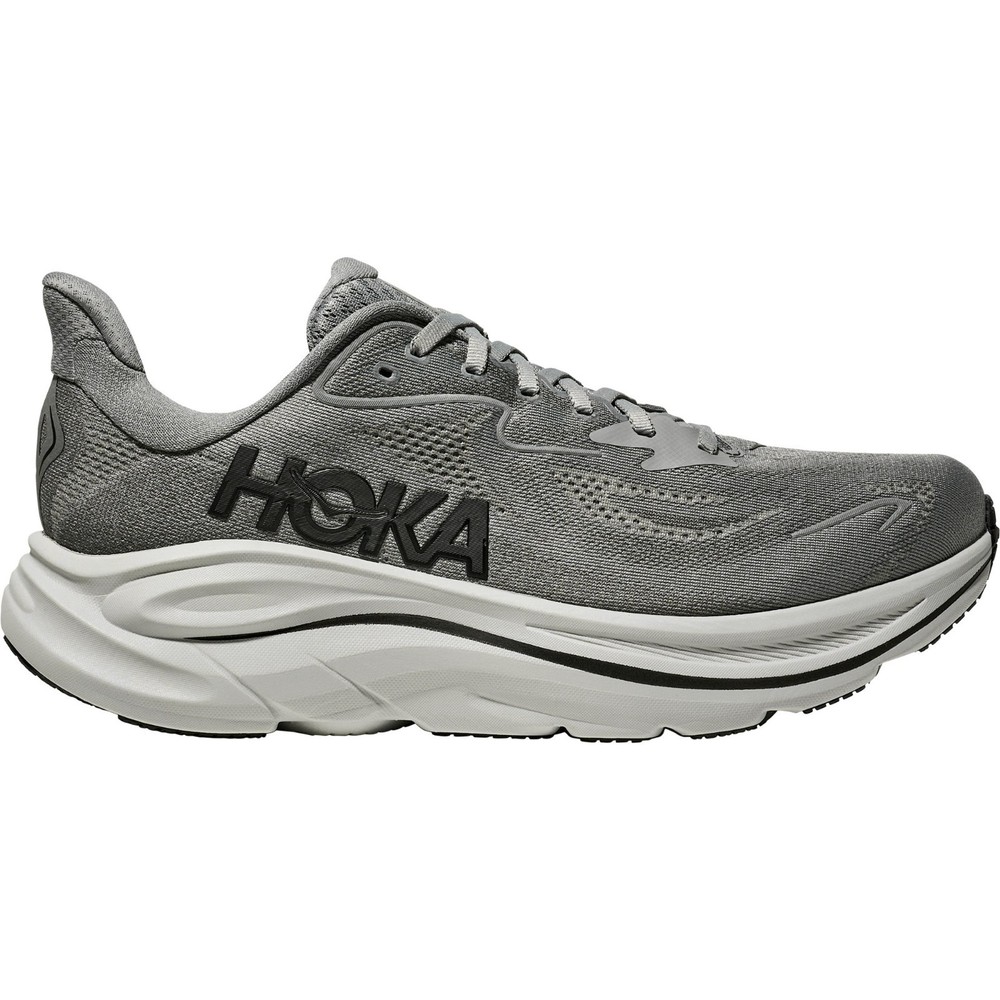 HOKA Clifton 10 Road-Running Shoes - Men's, Color: Galactic Grey/Asteroid, New.