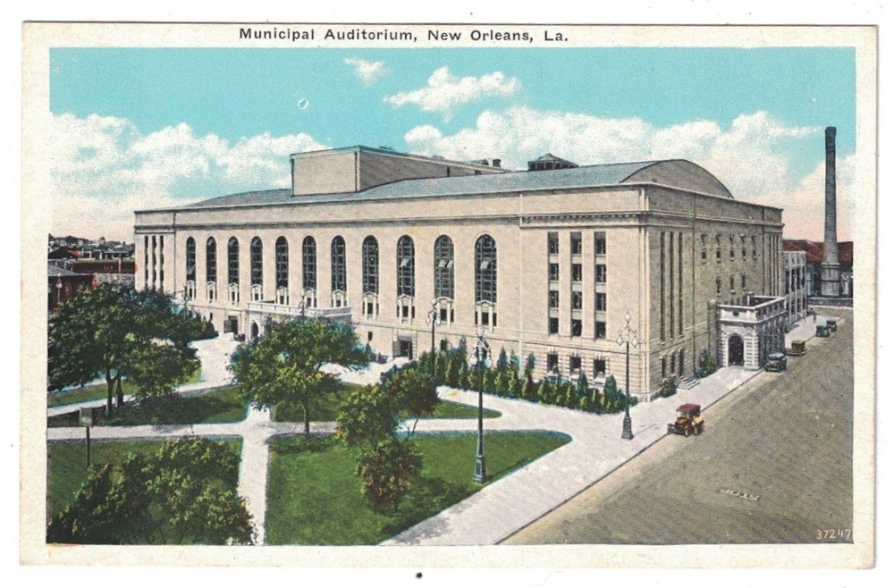 Antique C:1915 Municipal Auditorium New Orleans Louisiana Postcard