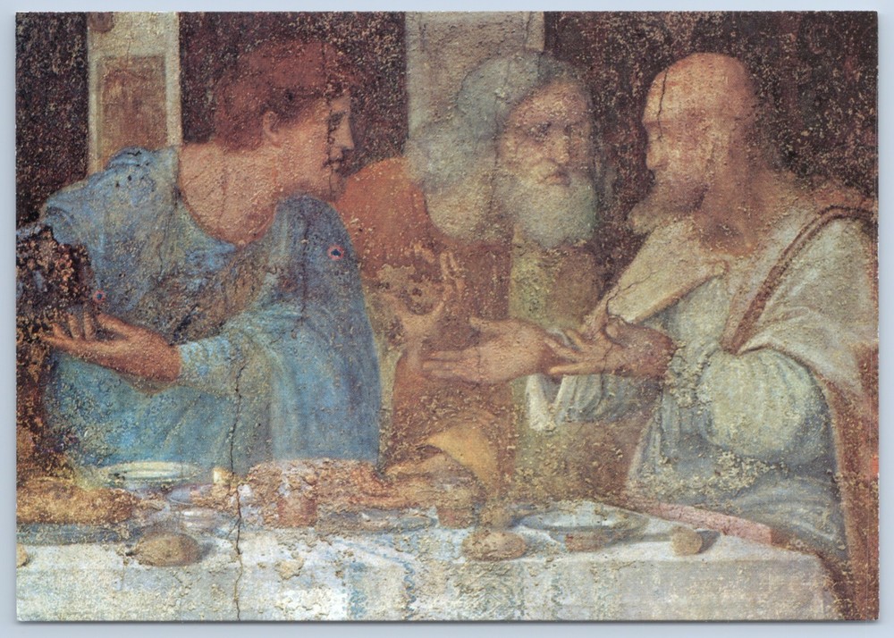Italy Milan Da Vinci The Last Supper Santa Maria delle Grazie 6x4 Postcard