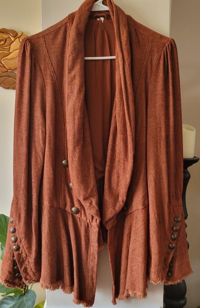 Free People Jacket Lace Cuff Size m