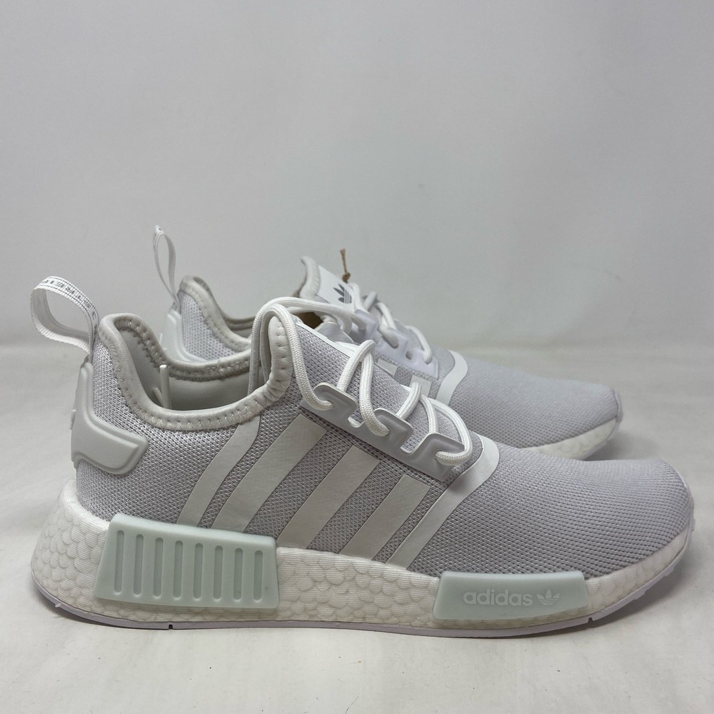 adidas NMD_R1 Primeblue Women’s White/Silver Sneakers 8.5